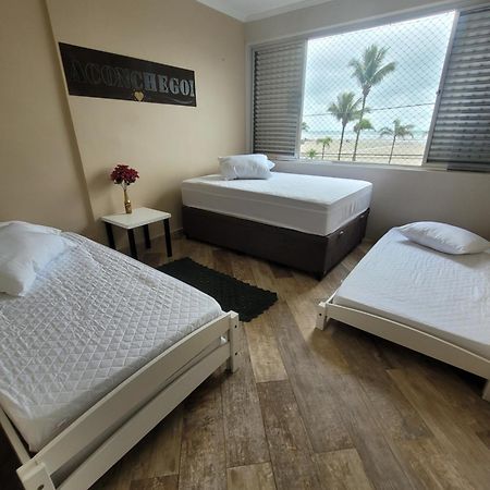 Apartamento Aconchego Frente Mar - Vila Guilhermina Praia Grande Sp - Cozinha Completa - Climatizador De Ar - Tv A Cabo - Wi-Fi Exterior photo