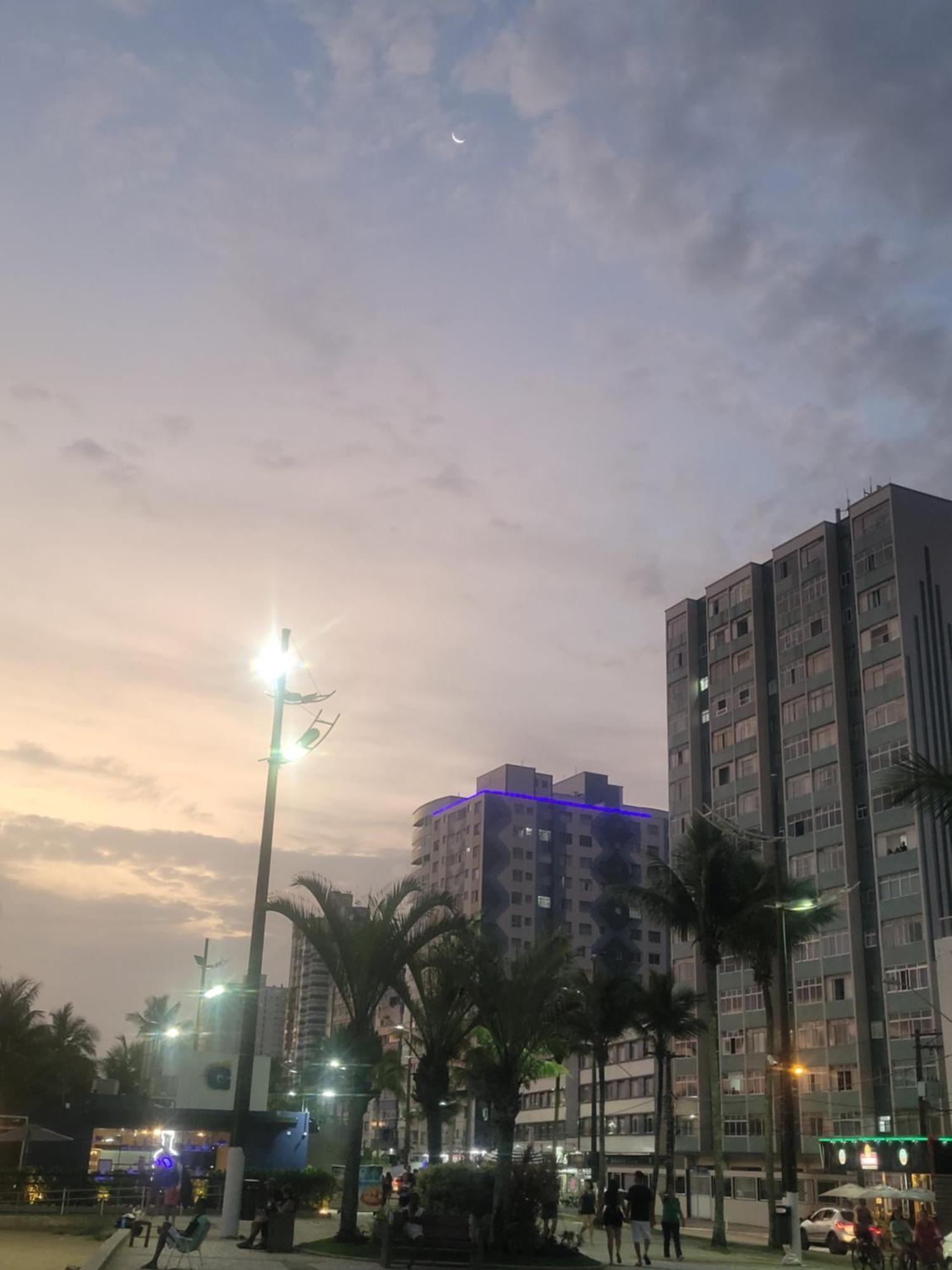 Apartamento Aconchego Frente Mar - Vila Guilhermina Praia Grande Sp - Cozinha Completa - Climatizador De Ar - Tv A Cabo - Wi-Fi Exterior photo